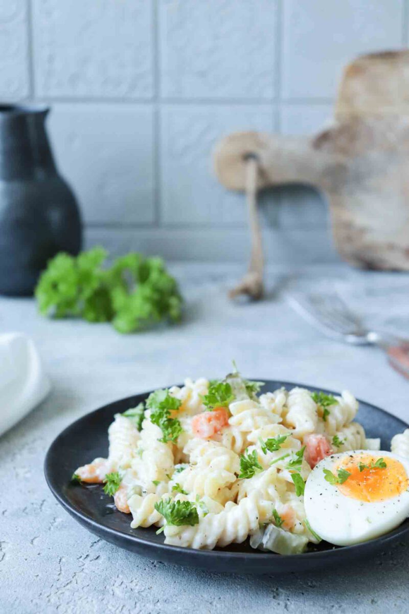 Klassischer Nudelsalat Mit Mayonnaise Stylingkitchen