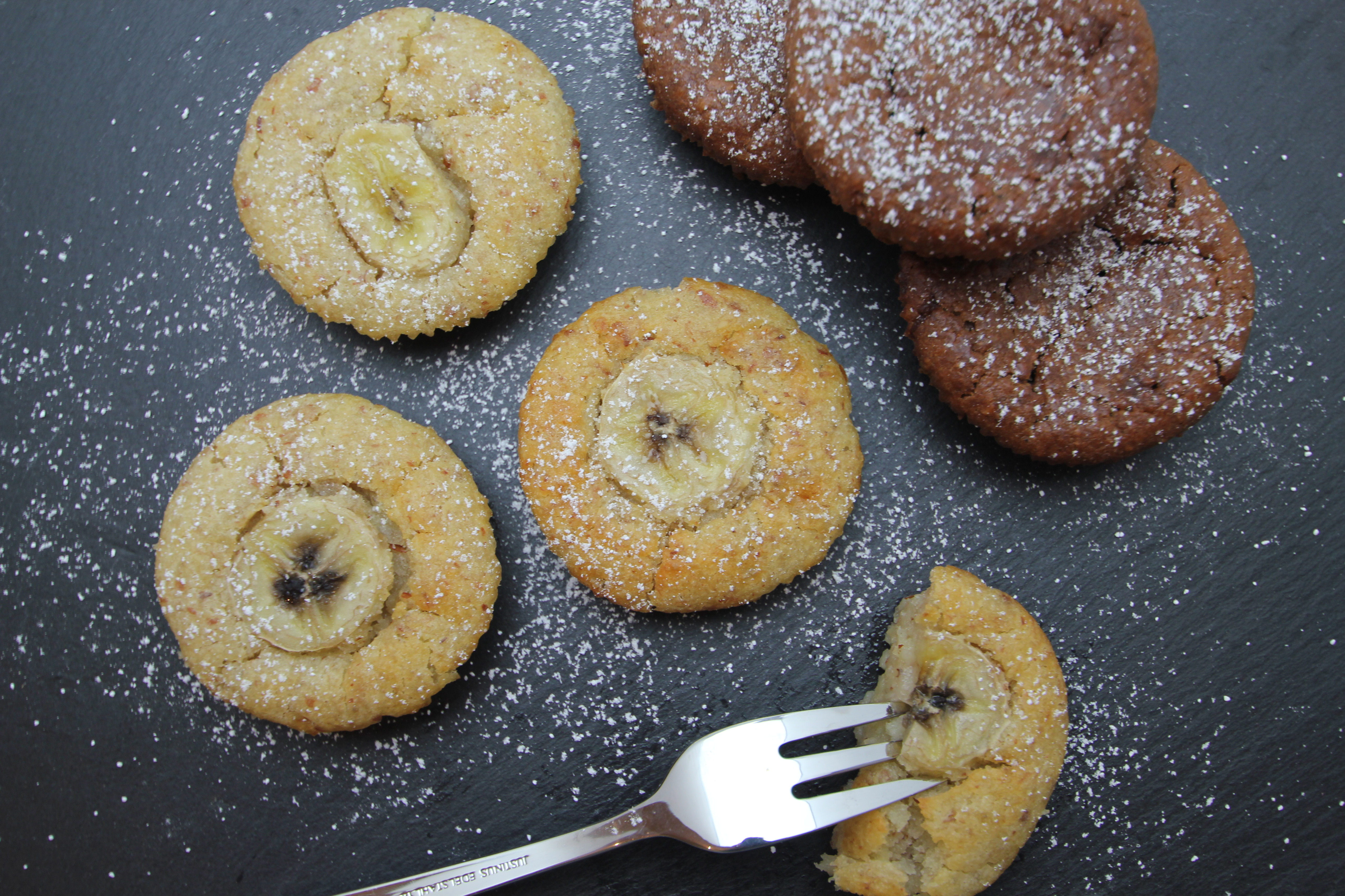 Muffins mit Banane oder Nutella