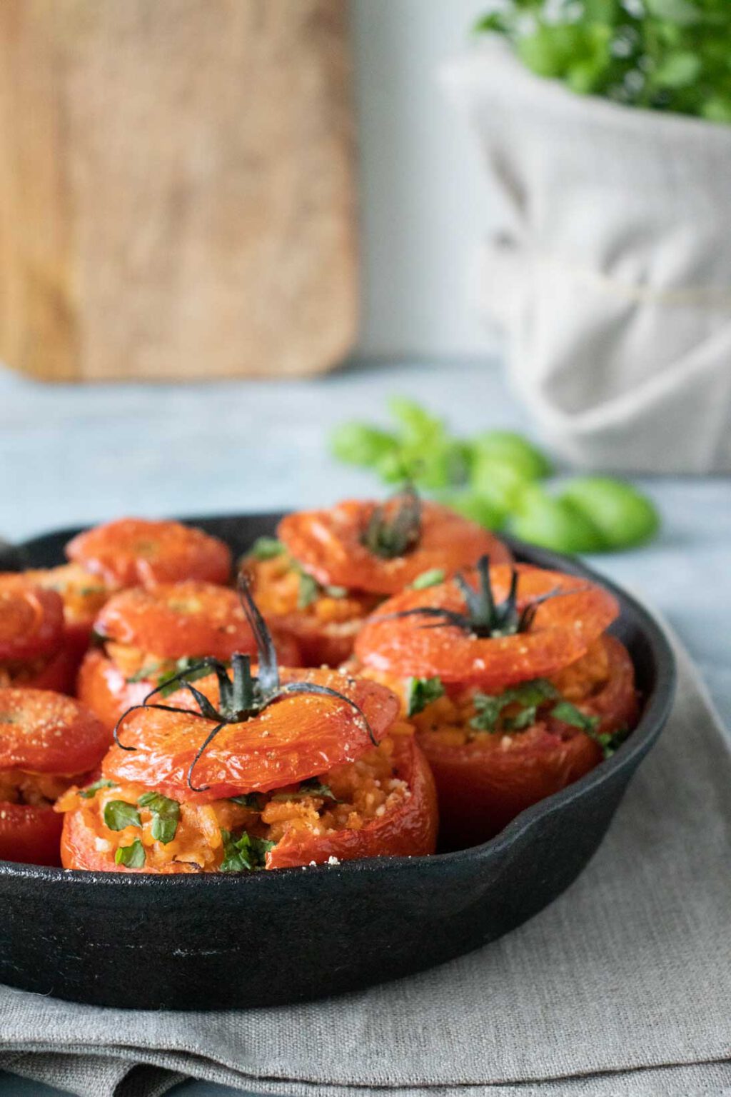 Gefüllte Tomaten mit Risotto - Stylingkitchen