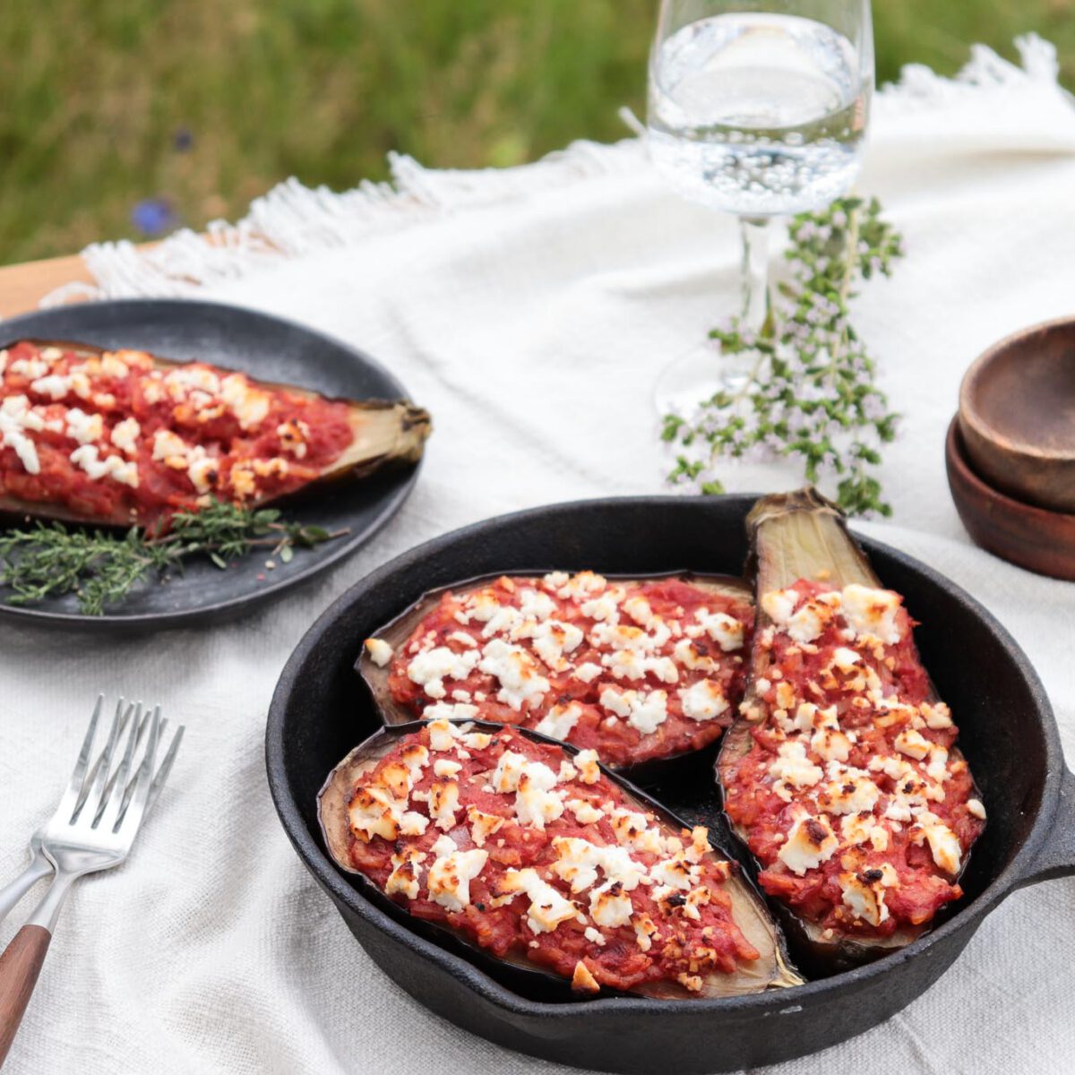 Gefüllte Aubergine Aus Dem Backofen - Stylingkitchen